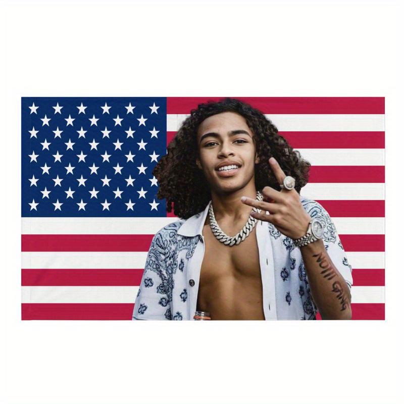 

1pc USA Flag Tapestry Hip Hop Rapper Fan Gift Dorm Bedroom Wall Decor 74x94cm(29x37in)