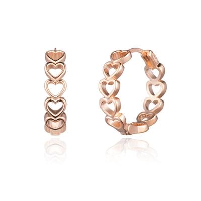 ELLE Jewelry 14K Heartful Ring Earrings (Gold Pin) ELGPEE477
