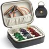NGVRC Genuine Leather Guitar Pick Case Holder Box Acoustic and Electric Guitar Accessories Gift Black