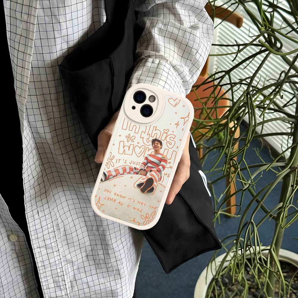 

Singer S-Styles Love On Tour Harrys Phone Case For IPhone 16 15 14 13 12 11 Pro Max Plus Soft Leather Cover iphone 12pro