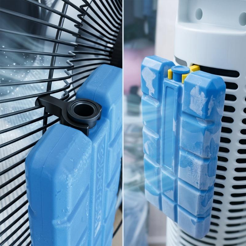 3D Printed Fan Ice Bag Clips, 6/8pcs Cooling Bag Holder Clamps,Secure Ice Pack Fastener Clips for Fan Cooling System Accessories
