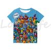 Kids SuperTings T Shirt Harajuku Boys Girls Cartoon Print T-shirts Summer Short Sleeve Children's Clothing Comfortable Tee Tops