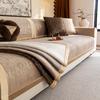 1pc Luxury Golden Bronzing Dutch Velvet Anti-Slip Sofa Cover Universal for Mordern Living Room Furniture Decor Sofa Towel,Pillow
