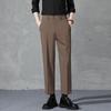 Summer men's casual pants straight loose men's business nine-point pants