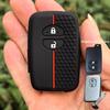 2 Buttons Silicone Remote  Key Case Cover Shell Holder For Toyota Rav4 Land Cruiser Camry Highlander Prado Prius Accessories Fob