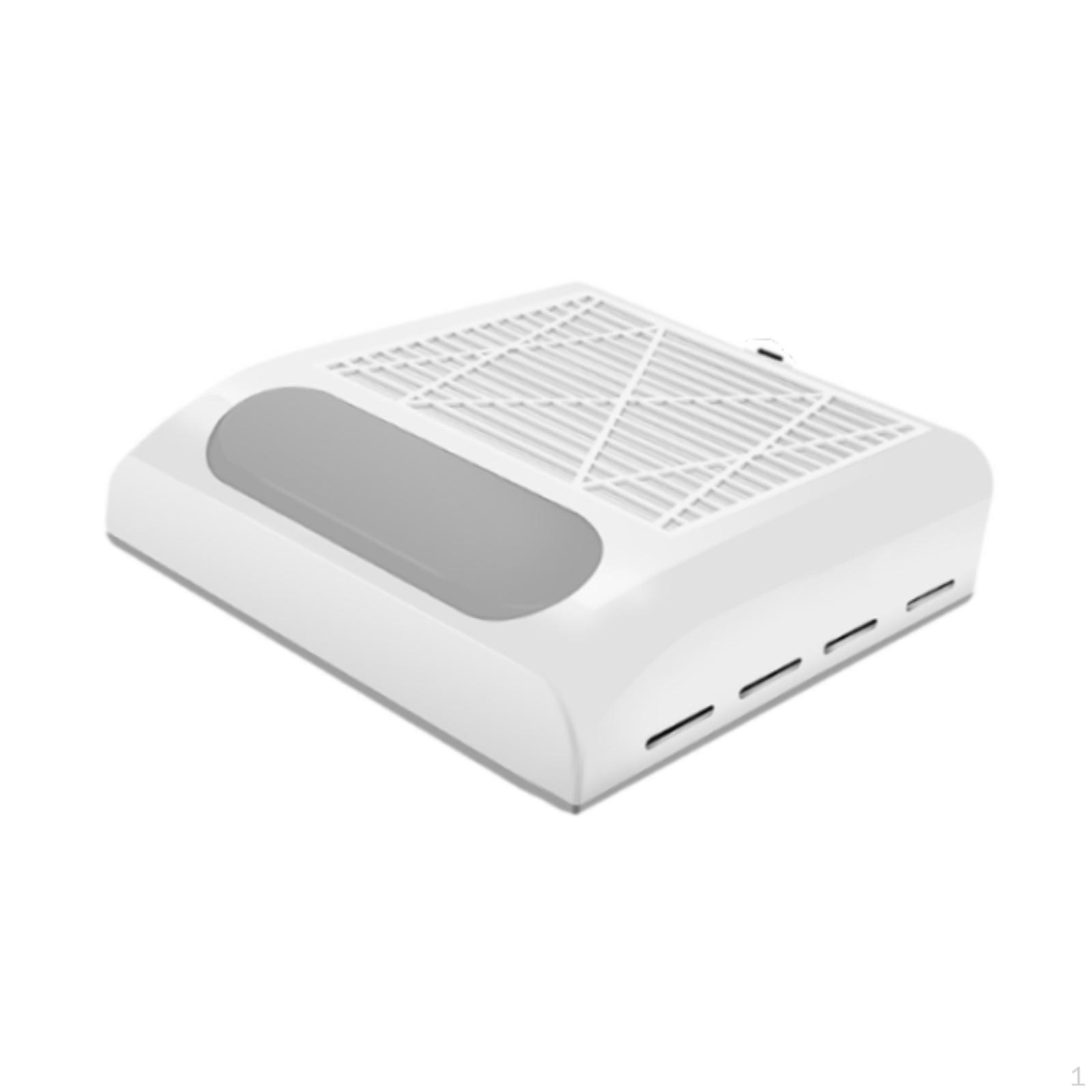 

Nail Dust Collector 80W Power for Acrylic Nails Powerful Cordless Vacuum Fan White Black White Gray