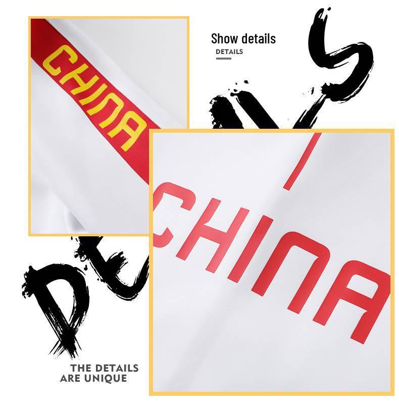 Custom Chinese Team Sportswear Set – Spring/Autumn Fitness Suit for Men, Women, Couples, and Students