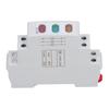 DIN Ray Indicator Light Red Yellow Green For Magnetic Starter Contactor LED Indicator Lamp Multifunctional DIN Rail Adjustable Delay Relay Timer AC