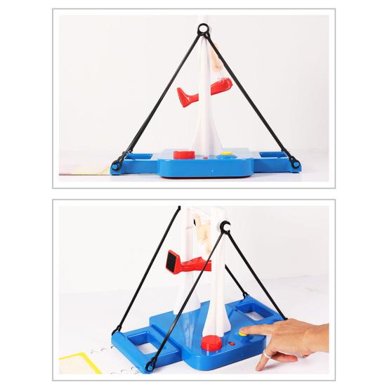 Gymnastics Challenge Game 360 Degrees Rotating Gymnastics War Game Parent-children Interactive Gymnastics Board Game Toddlers Boys Girls Gift
