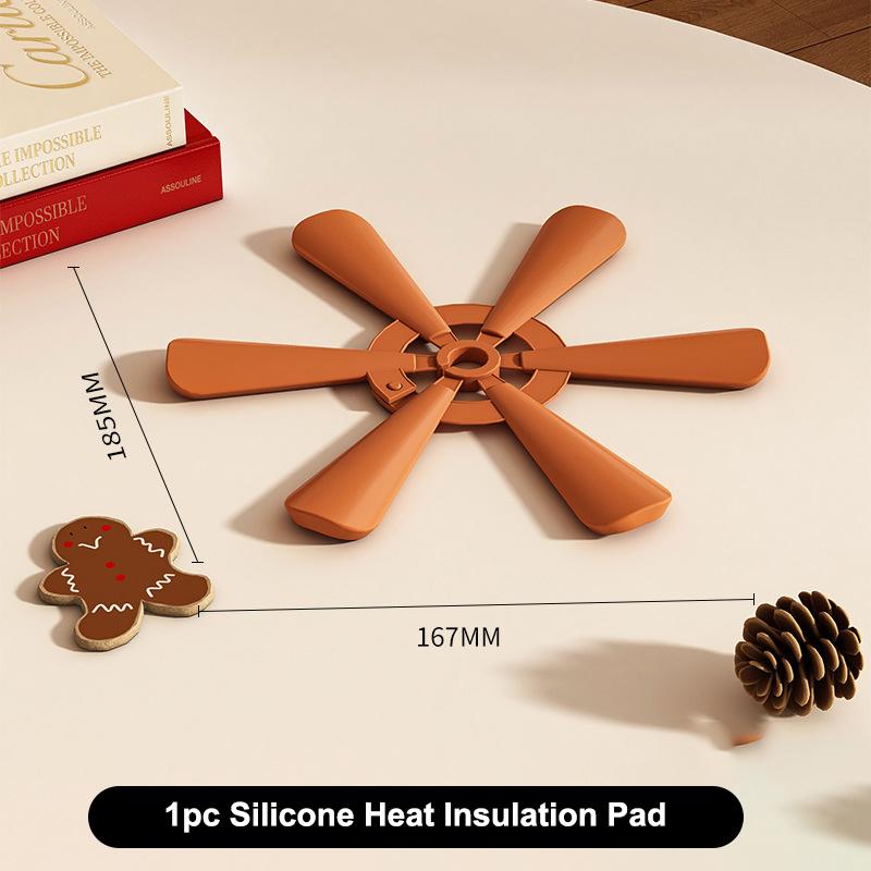 

Silicone Tree Trivets Heat Resistant Table Mat Coaster Anti Scald Pot Mat Silicone Creative Home Decoration Festival Gift A2