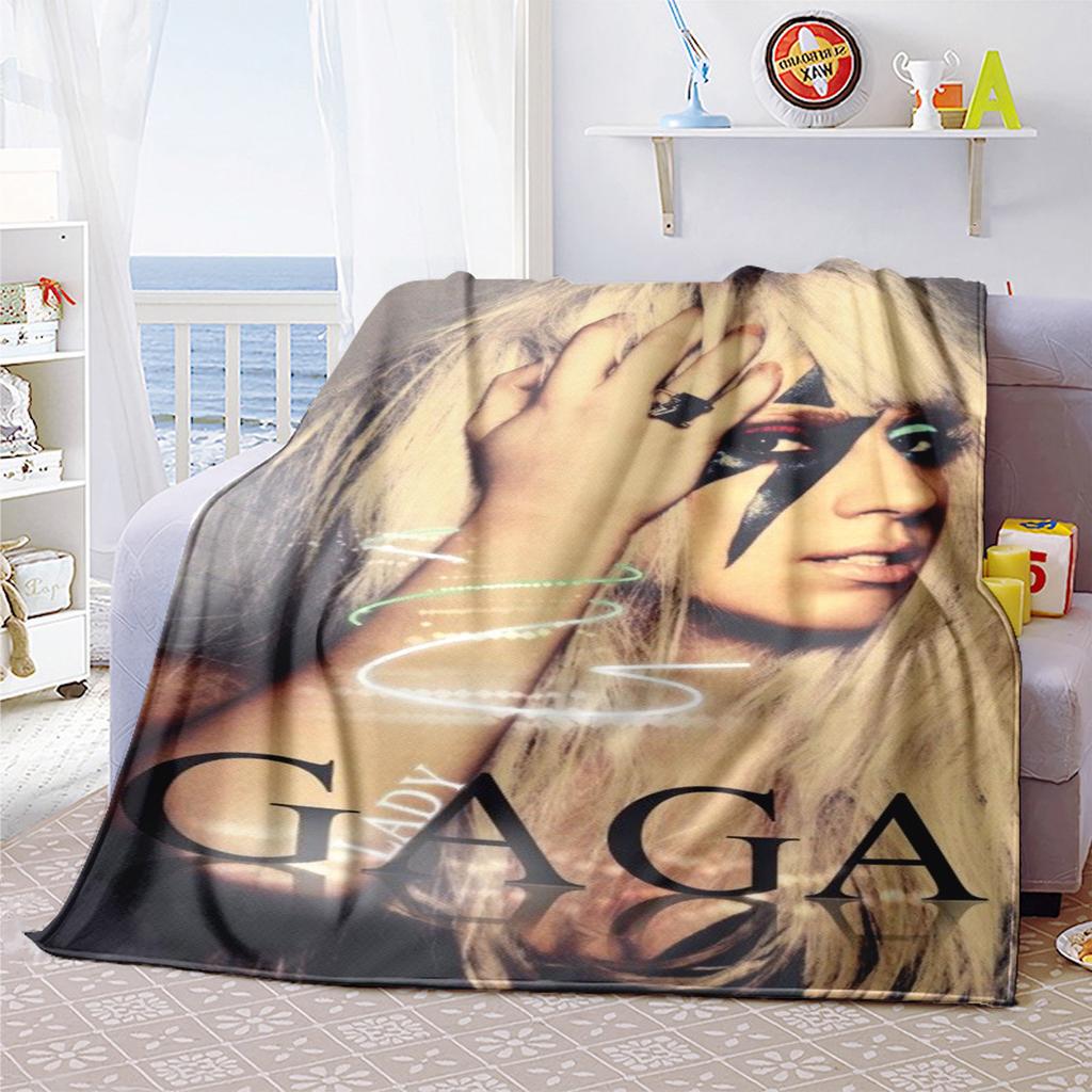 Lady Gaga Blanket All Seasons Soft Comfortable Sofa Office Nap Blanket Travel Blanket Holiday Gift