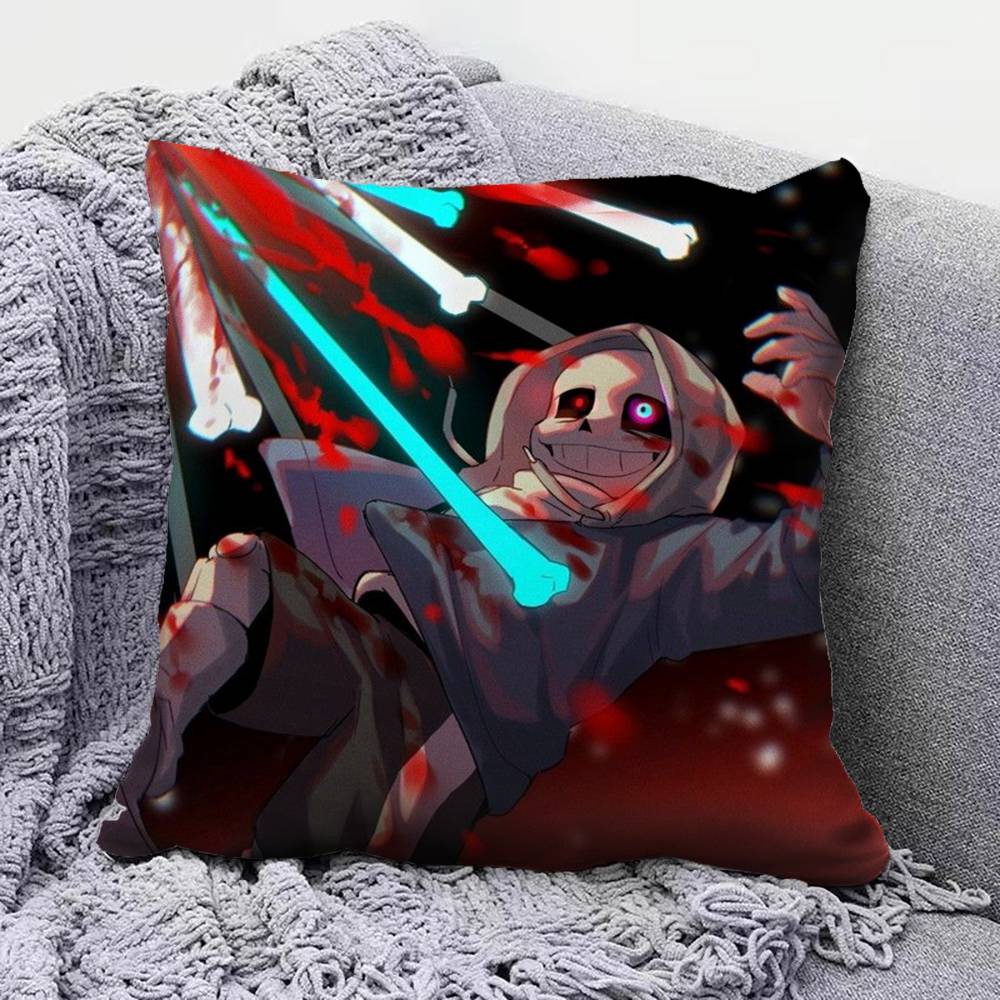 Classic Sans Undertale Game Cool Pillow Covers Home Sofa Cushion Covers and Aecorative Custom