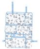 Skater Car Seat Back Pocket Sanrio "I'm Doraemon" CSBP1-A