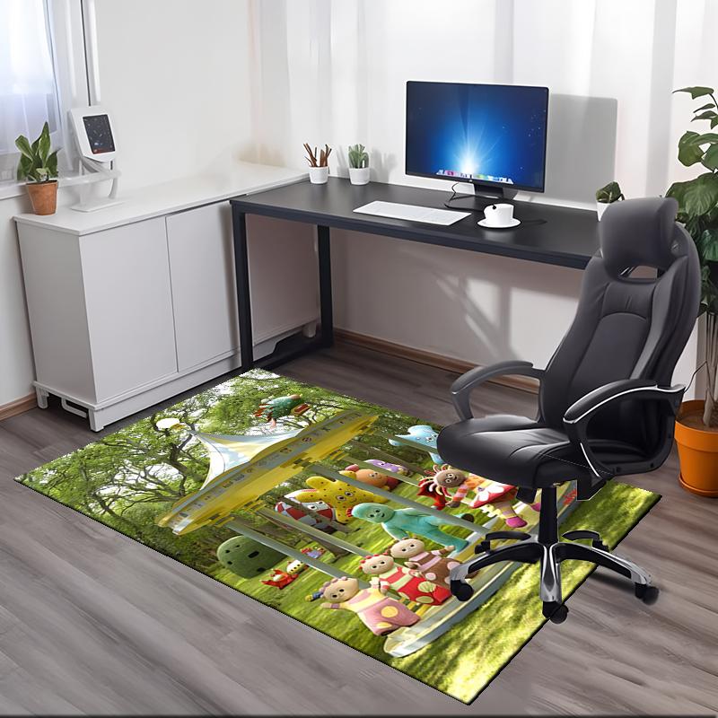 In the Night Garden Printed Carpet, for Office Chair Living Room Bedroom Kitchen Room Decor Gifts.