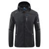 Sommer Herren Kapuzen-Sonnenschutzjacke - Leichte UV-Beständige Hautschutzjacke Outdoor Windjacke