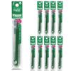 Pilot Frixion Ball Refill Green 0.7mm LFBKRF12F-G (10 Pens)