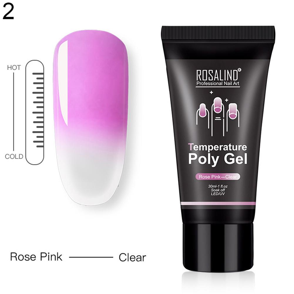 

Diamo Температура Изменение цвета УФ-строительный гель для наращивания ногтей Желеобразный лак 2#