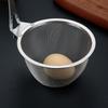 Stainless Steel  Pot Colander Noodle Deep Drainer Frying Basket Sink Strainer With Wood Handle For French Cooking Spoon