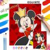 Queen Minnie Oil Painting Kit Canvas DIY Home Decor Gift