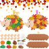 Felt Animal Ornaments DIY, Hedgehog Leaves Autumn Craft Kit, Autumn Handmade,Thanksgiving Decorations, Can Be Used for Party