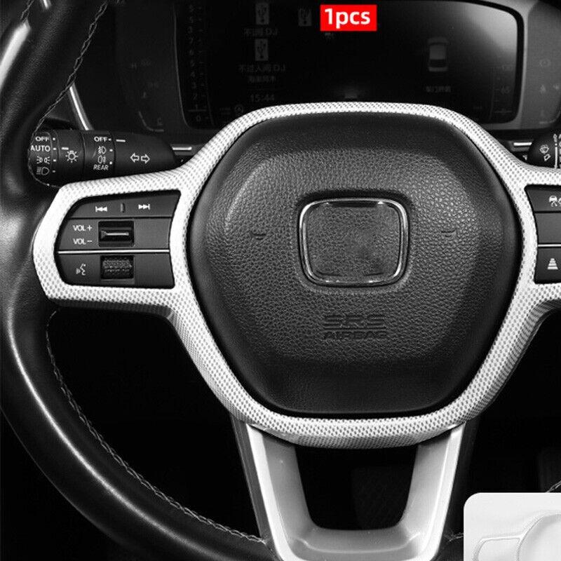 For Honda Civic 22-24 Acura Integra White Lines Steering Wheel Strip Cover Trim