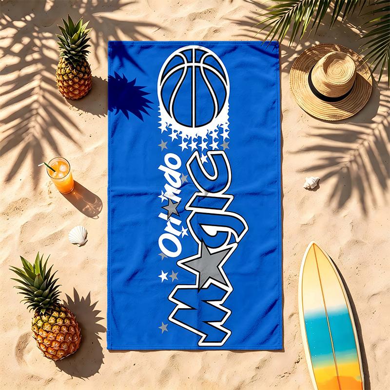 Orlando Magic (1) Asciugamano da Spiaggia Resistente alla Sabbia Morbido e Confortevole Adatto per Piscina Campeggio Yoga e Immersioni Un Viaggio