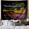 Guitar Collection Diversity Printed Tapestry, Wall Hanging,Livingroom, dormitory, Large Wall Decor, Fabric Decor Fan Birthday Gifts