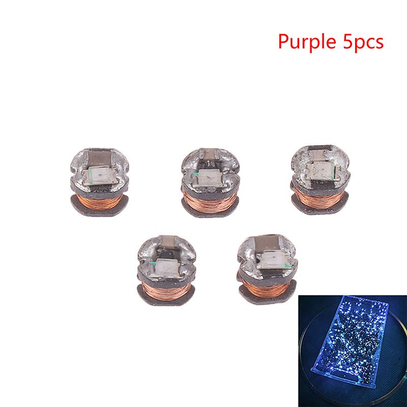 5Pcs Wireless Power Supply Transmitter Coil 5V USB Receiver LED Light Induction Lamp for Model Robot Toys Sand Table