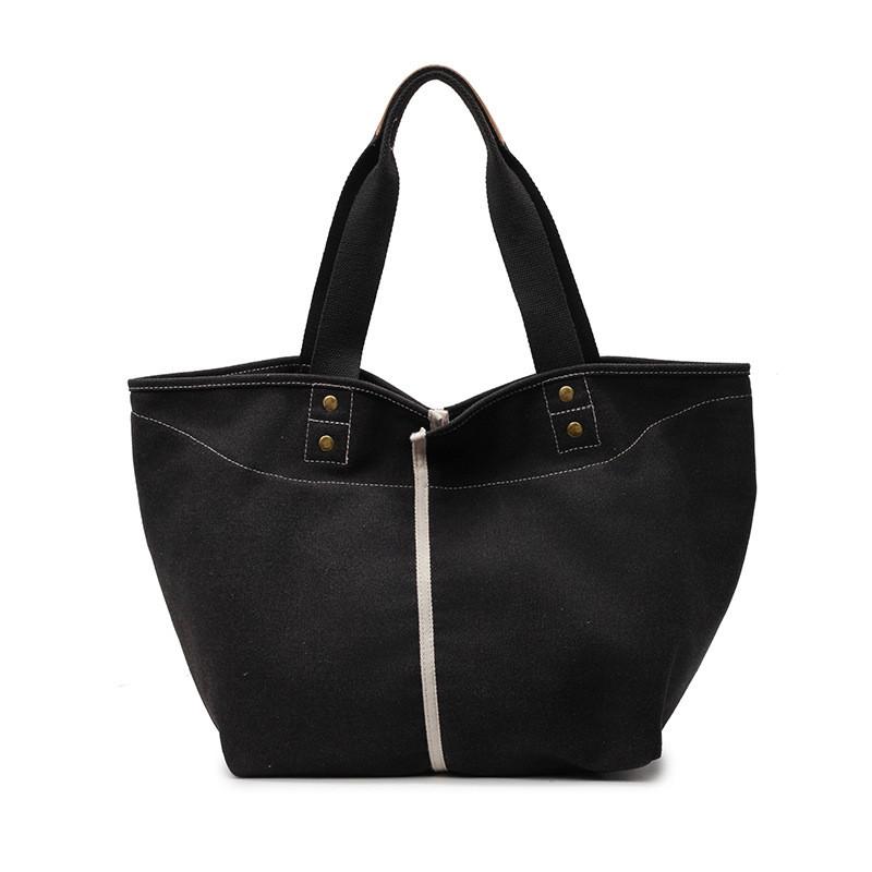 Canvas Bag For Women With Large Capacity Minimalist Style For Work And School