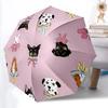1pc Dogs with Bows Automatic Opening and Closing Folding Umbrella with 8 Iron Ribs - Portable, Foldable for Travel Yy251124112