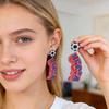 Patriotic Earrings 4th of July Earrings American Flag Sunflowe Acrylic Earrings for Women Independence Day Party Jewelry Gifts