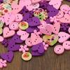 40g Runda Kärlekshjärtan Blandad Design 2 Hål Syknappar DIY Scrapbooking