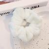 Solid Plush Large Intestine Hair Loop Scrunchies for Women Elasticity Hair Loops Fashion Hair Accessories