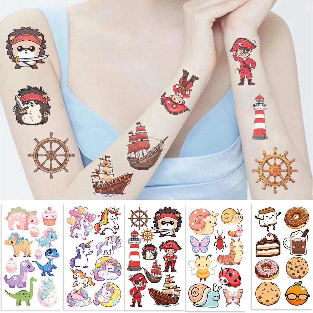New Mixed Children's Tattoo Stickers Waterproof Party Gift Funny Face Stickers