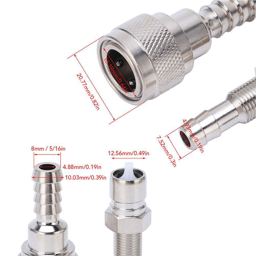 2PC Fuel Line Connector Male Female 3B2-70260-1 3B2-70250-1 Engine Fuel Connector For Tohatsu Outboard Marine Engine Accessories
