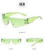 Unisex Frameless Sport Punk Sunglasses - Colorful Fashion Eyewear