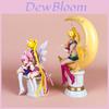 Figura de PVC da Sailor Moon Tsukino Usagi com Asas e Design de Deusa da Lua para Colecionadores e Fãs