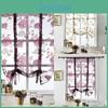 Flower Roman Kitchen Valance Curtains Tulle Sheer Panel Bedroom Window Drape