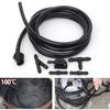 Universal Windshield Washer Nozzle and Hose Kit Adjustable Car Washer Jet Replacement with Connectors for Most Cars Repair Kit