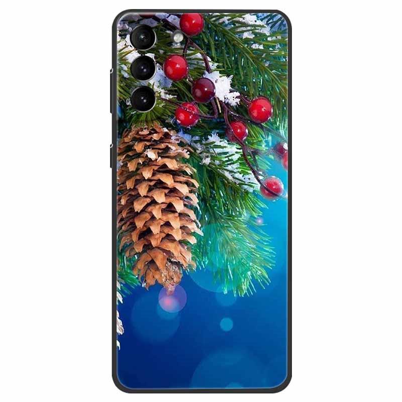 Christmas Case For Samsung S21 Plus Case S21 FE Silicone Soft TPU Cover for Samsung Galaxy S21 / S21 Ultra FE + 5G Case New Year