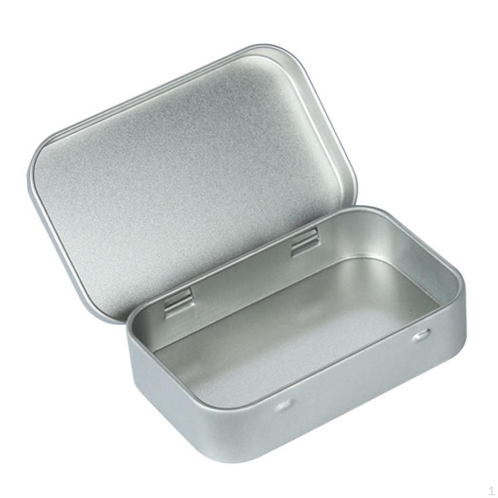 Card Storage Box Multifunction Accessories Portable Iron Rectangular Organizer Container Durable