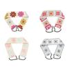 Elegant Crochet Flower Head Scarf Wide Hairband for Women Teens Girl Elastic Headwrap for Music Festival Travel Props