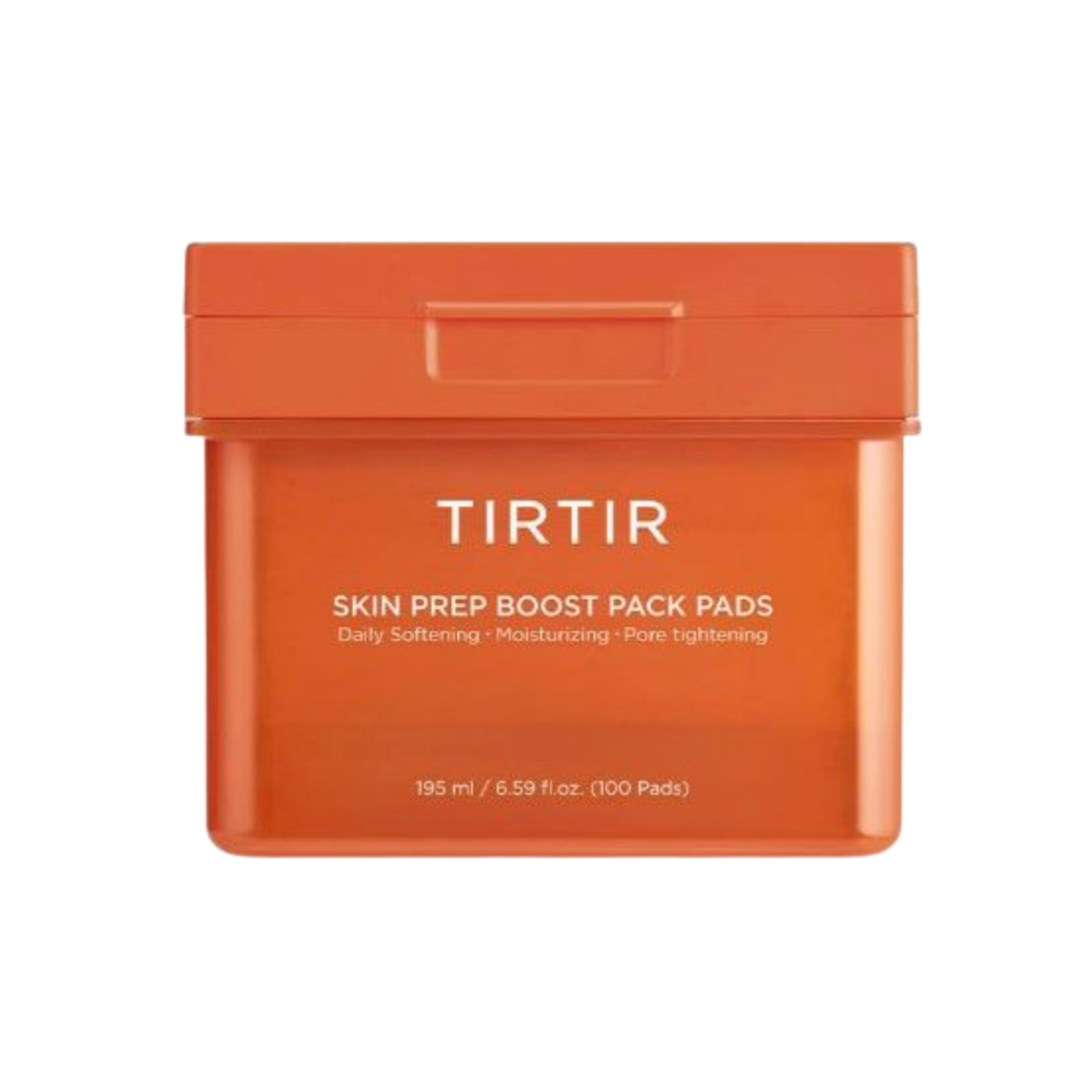TIRTIR Skin Prep Boost Pack Pad Hydrating & Skin Smoothing Toner Pads 100 Sheets 195ml
