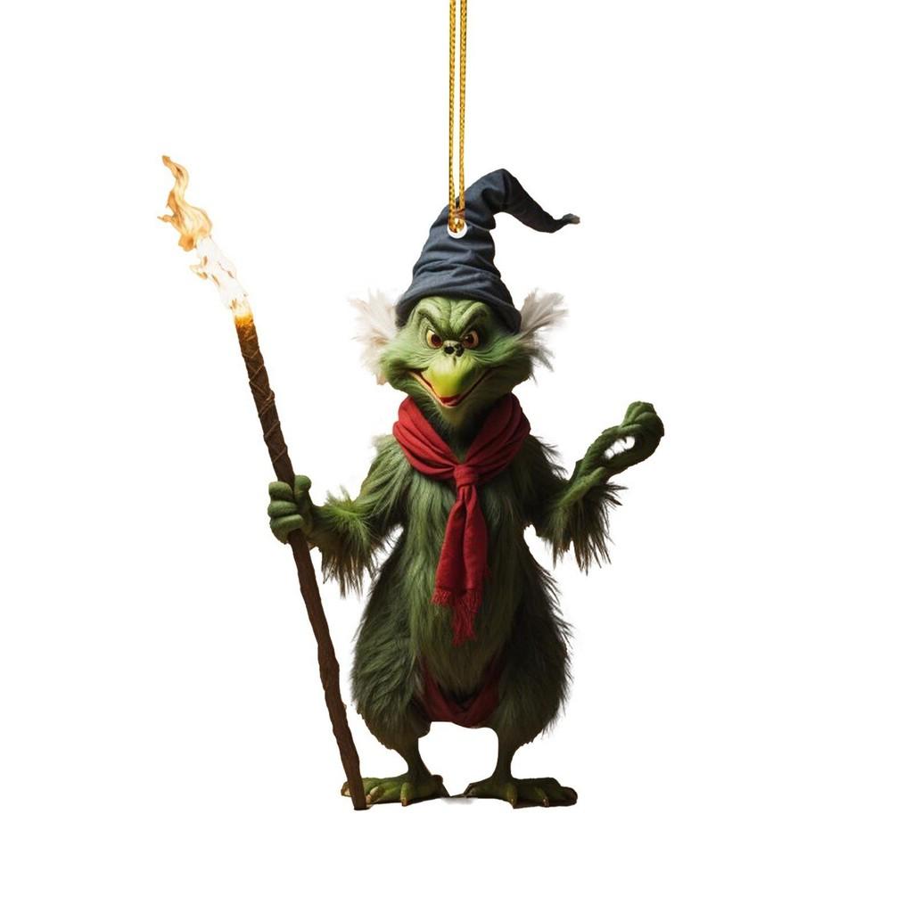 Acrylic Whimsical Christmas Tree Car Charm Unique Home Decoration With Features Aromatic