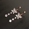 Butterfly Zircon Navel Ring Rhinestone Belly Button Ring Body Piercing Jewelry  Party Decoration