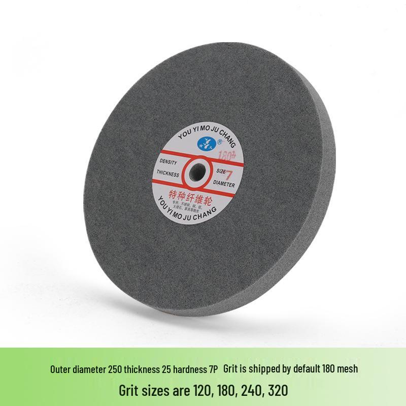 Nylon Fiber Polishing Wheel for Metal & Stainless Steel - Compatible with Electric Motor Grinders, Sizes 150/200/300