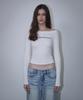 ROUGHTYPE Light Off-Shoulder Long Sleeve - White