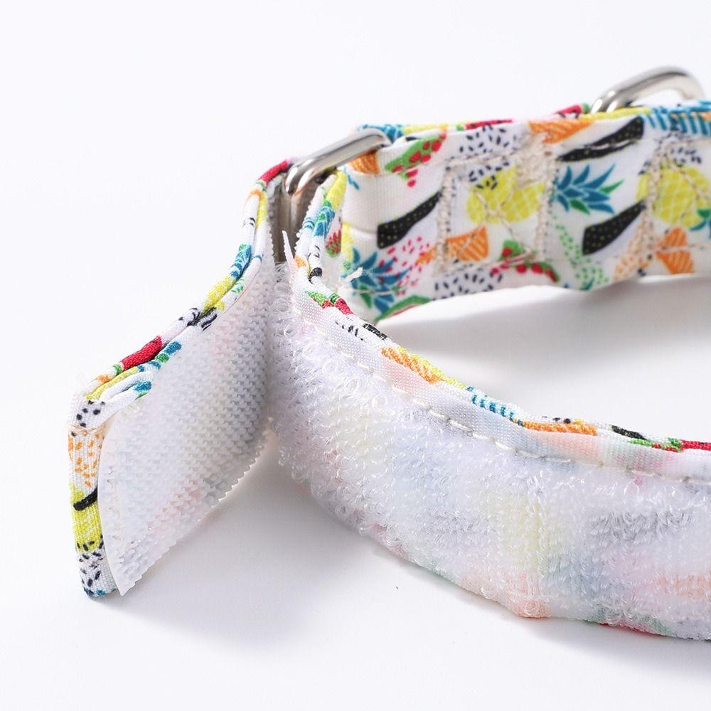 Flower Print Dog Collar Leash Set Adjustable Pet Collars Combo  Small Medium Large Dogs