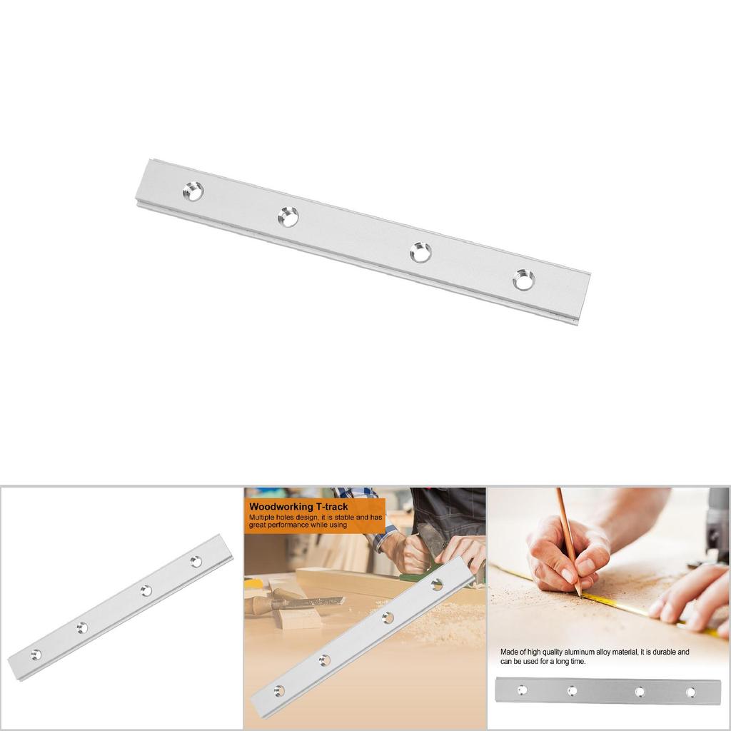200mm Aluminum Alloy T Slot t track Miter Track Jig Fixture Woodworking Tool (M8)