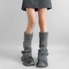Sweet Cool Knitted Broken Hole Socks Y2K Ripped Foot Cover Fashion Knit Leg Warmer